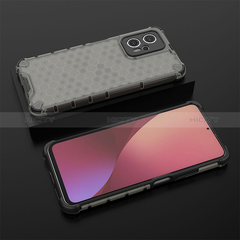 Custodia Silicone Trasparente Laterale 360 Gradi Cover AM1 per Xiaomi Poco X4 GT 5G Nero