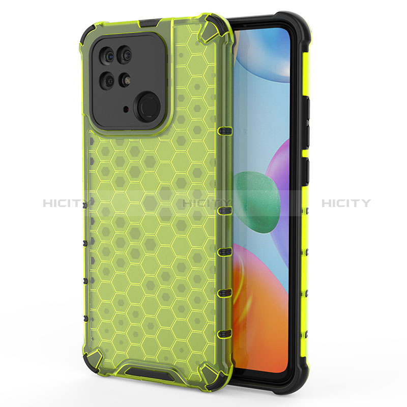 Custodia Silicone Trasparente Laterale 360 Gradi Cover AM1 per Xiaomi Redmi 10 India Verde