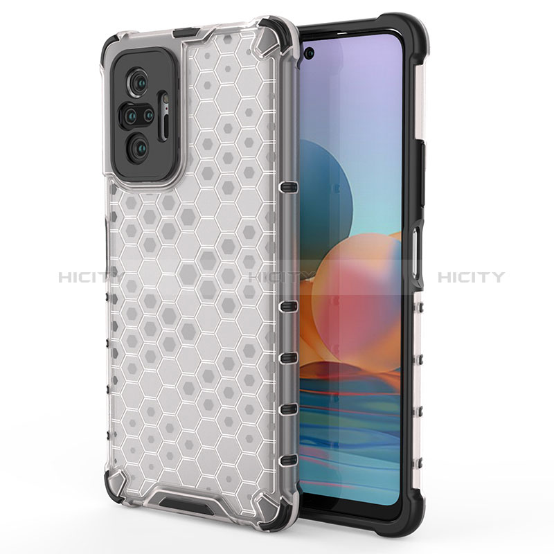 Custodia Silicone Trasparente Laterale 360 Gradi Cover AM1 per Xiaomi Redmi Note 10 Pro Max