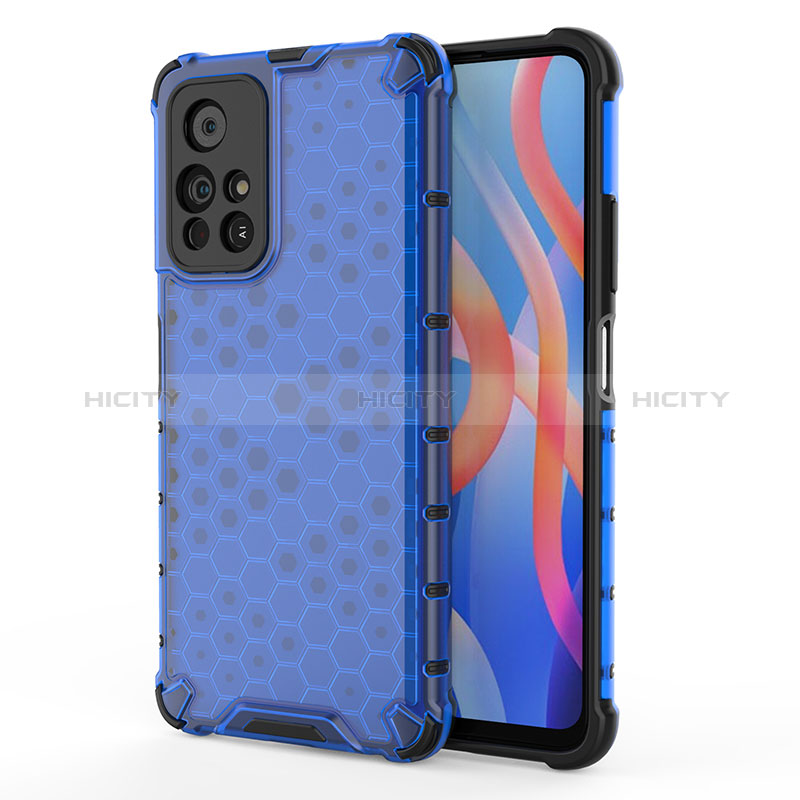 Custodia Silicone Trasparente Laterale 360 Gradi Cover AM1 per Xiaomi Redmi Note 11 5G Blu