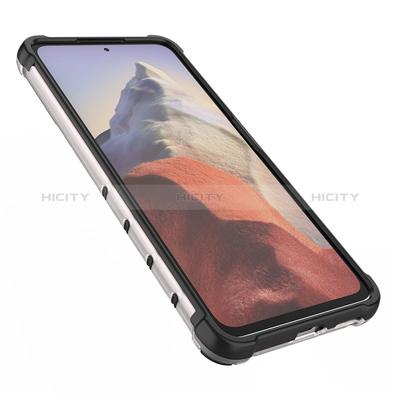 Custodia Silicone Trasparente Laterale 360 Gradi Cover AM1 per Xiaomi Redmi Note 11E Pro 5G