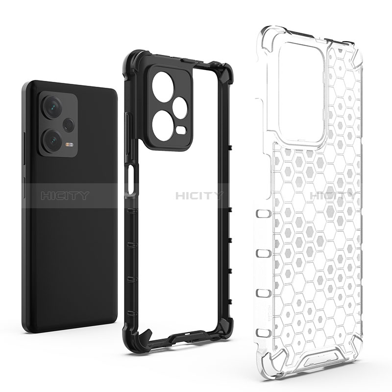 Custodia Silicone Trasparente Laterale 360 Gradi Cover AM1 per Xiaomi Redmi Note 12 Explorer