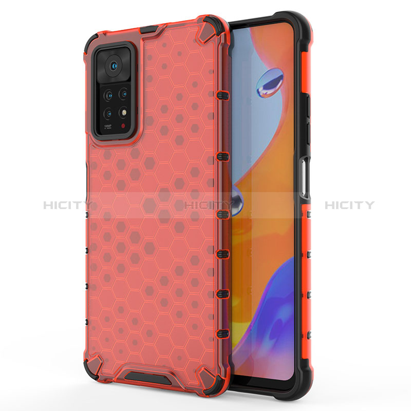 Custodia Silicone Trasparente Laterale 360 Gradi Cover AM1 per Xiaomi Redmi Note 12 Pro 4G Rosso