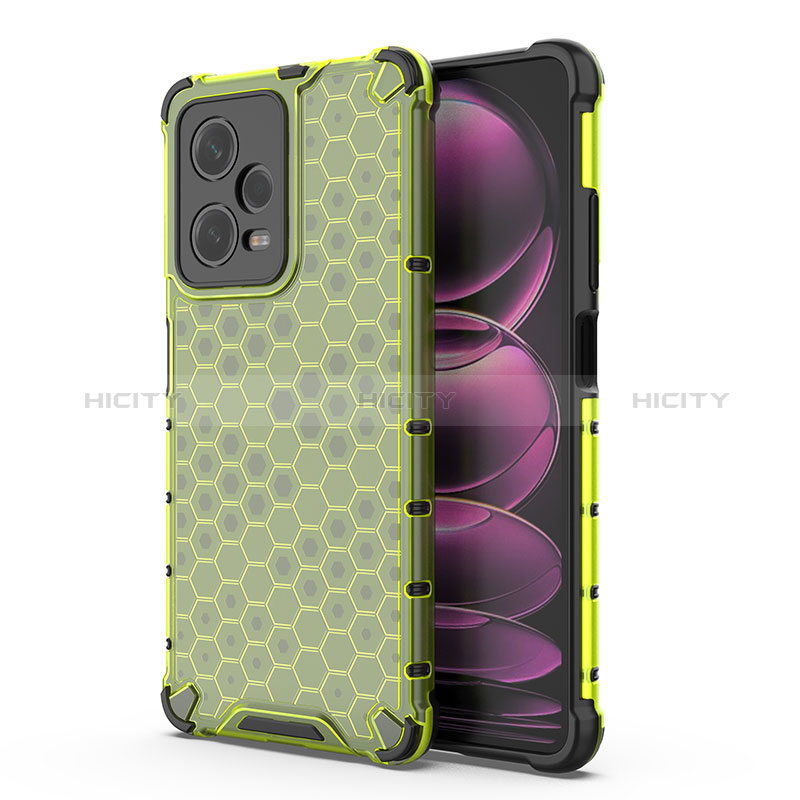 Custodia Silicone Trasparente Laterale 360 Gradi Cover AM1 per Xiaomi Redmi Note 12 Pro 5G Verde