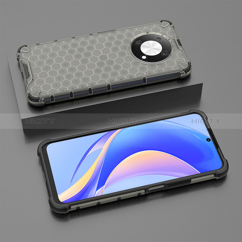 Custodia Silicone Trasparente Laterale 360 Gradi Cover AM2 per Huawei Enjoy 50 Pro Nero