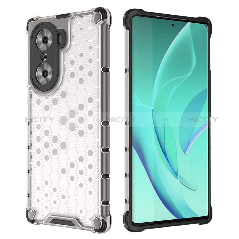 Custodia Silicone Trasparente Laterale 360 Gradi Cover AM2 per Huawei Honor 60 Pro 5G