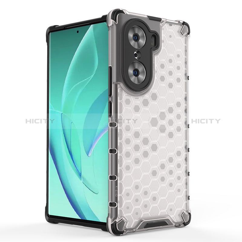 Custodia Silicone Trasparente Laterale 360 Gradi Cover AM2 per Huawei Honor 60 Pro 5G