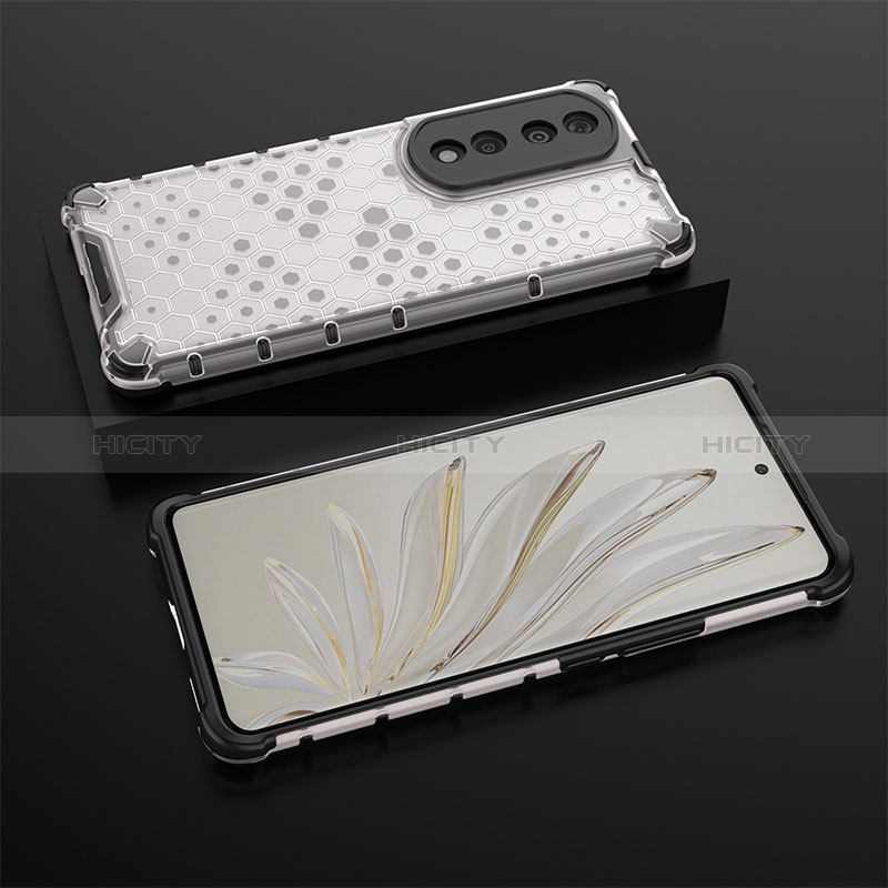 Custodia Silicone Trasparente Laterale 360 Gradi Cover AM2 per Huawei Honor 70 Pro 5G