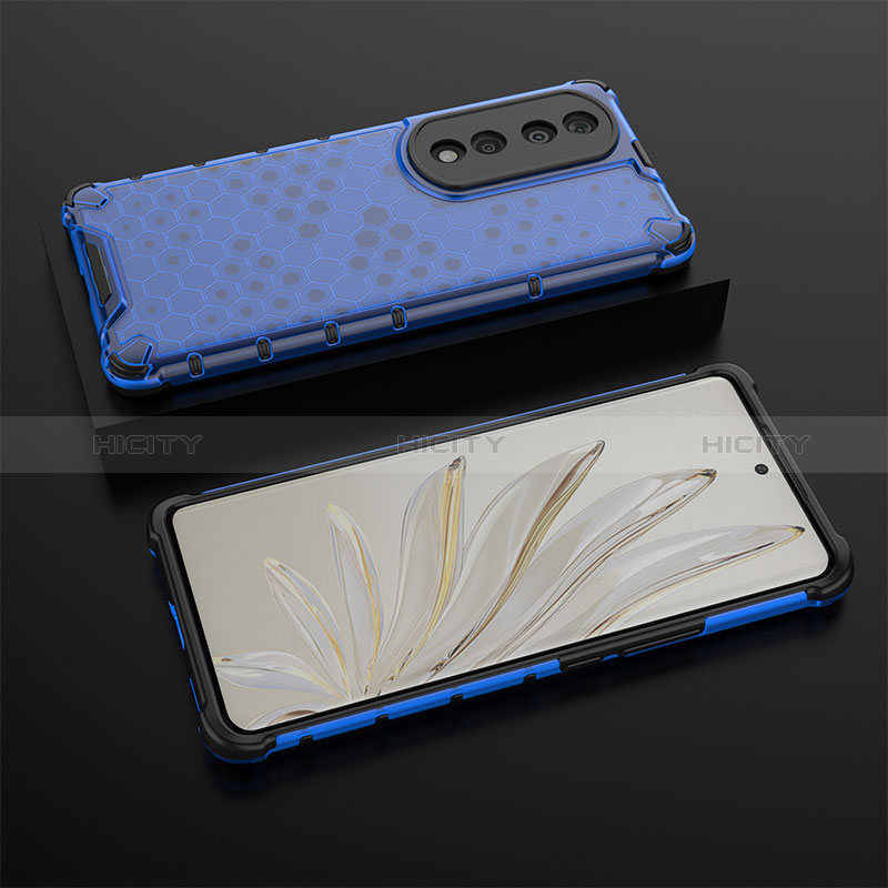 Custodia Silicone Trasparente Laterale 360 Gradi Cover AM2 per Huawei Honor 70 Pro 5G