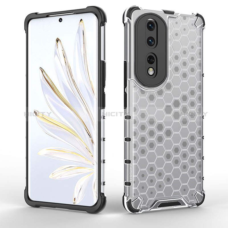 Custodia Silicone Trasparente Laterale 360 Gradi Cover AM2 per Huawei Honor 80 Pro 5G