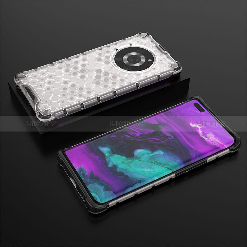 Custodia Silicone Trasparente Laterale 360 Gradi Cover AM2 per Huawei Honor Magic3 Pro 5G