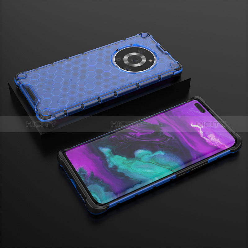 Custodia Silicone Trasparente Laterale 360 Gradi Cover AM2 per Huawei Honor Magic3 Pro 5G