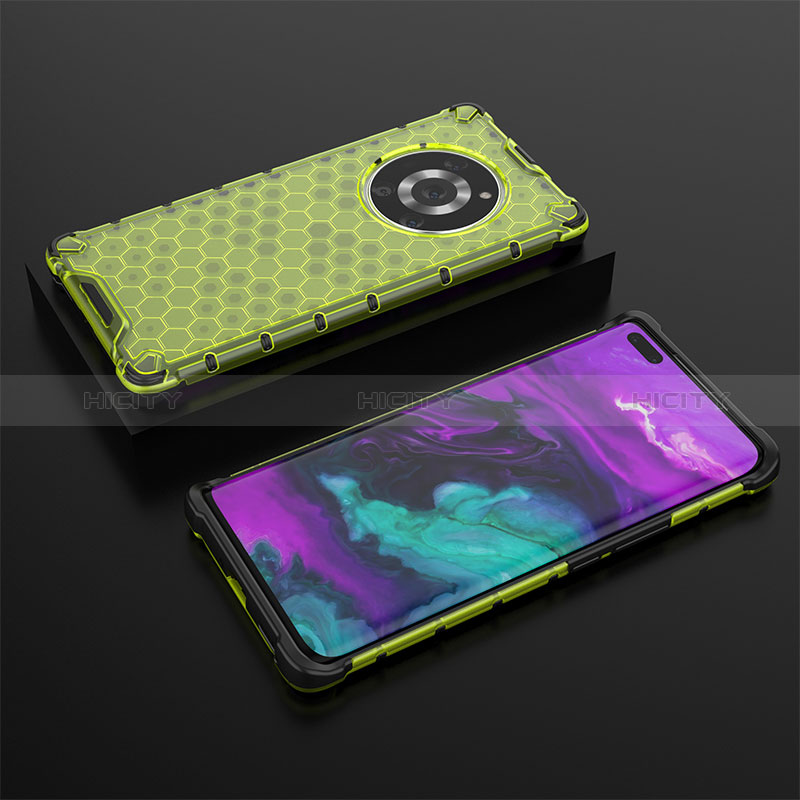 Custodia Silicone Trasparente Laterale 360 Gradi Cover AM2 per Huawei Honor Magic3 Pro 5G