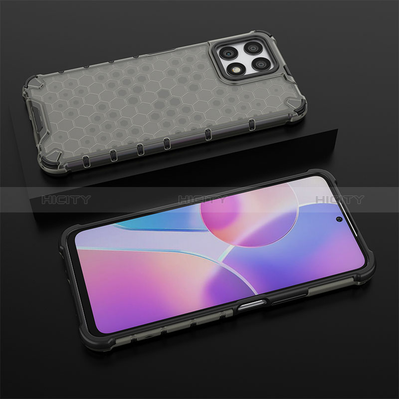 Custodia Silicone Trasparente Laterale 360 Gradi Cover AM2 per Huawei Honor X30i Nero