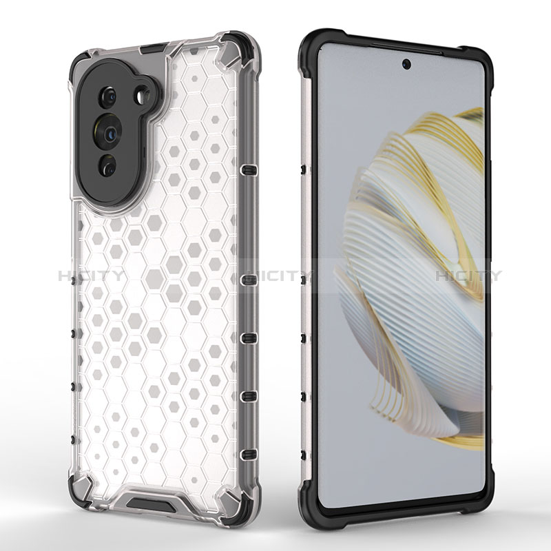 Custodia Silicone Trasparente Laterale 360 Gradi Cover AM2 per Huawei Nova 10