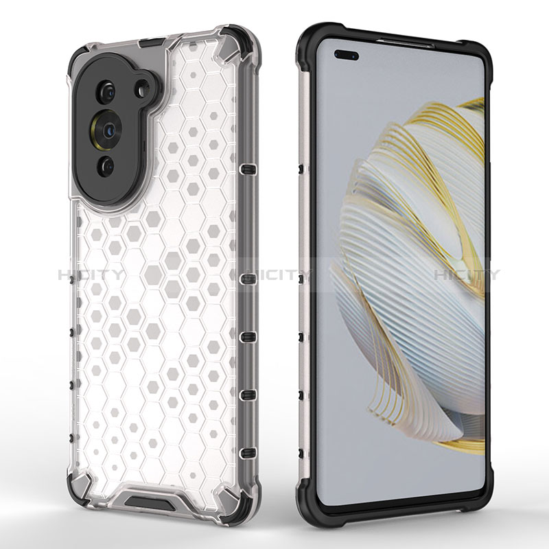 Custodia Silicone Trasparente Laterale 360 Gradi Cover AM2 per Huawei Nova 10 Pro