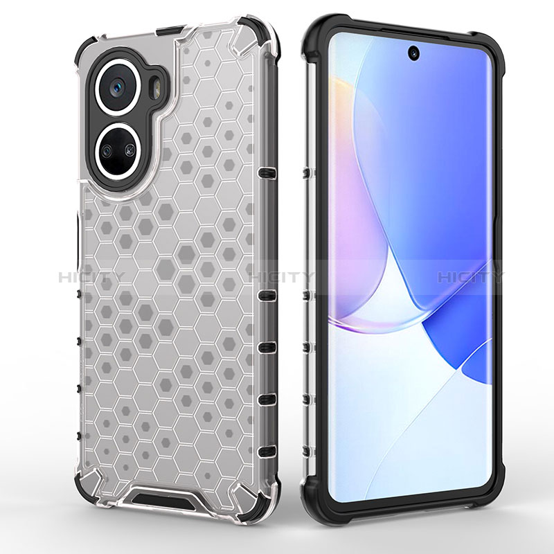 Custodia Silicone Trasparente Laterale 360 Gradi Cover AM2 per Huawei Nova 10 SE