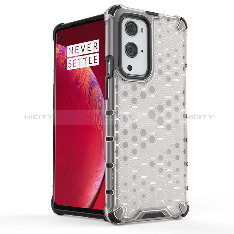 Custodia Silicone Trasparente Laterale 360 Gradi Cover AM2 per OnePlus 9 Pro 5G