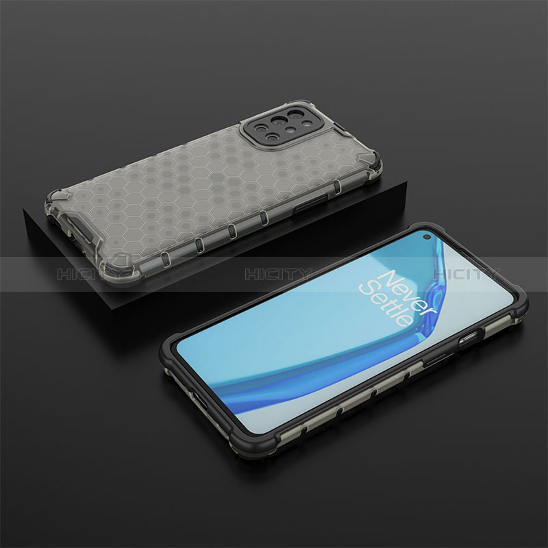 Custodia Silicone Trasparente Laterale 360 Gradi Cover AM2 per OnePlus 9R 5G