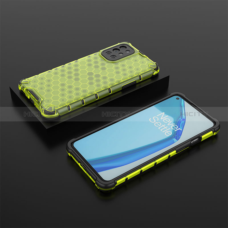 Custodia Silicone Trasparente Laterale 360 Gradi Cover AM2 per OnePlus 9R 5G