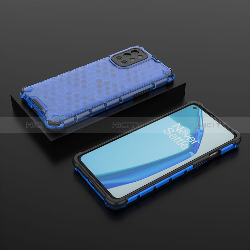 Custodia Silicone Trasparente Laterale 360 Gradi Cover AM2 per OnePlus 9R 5G