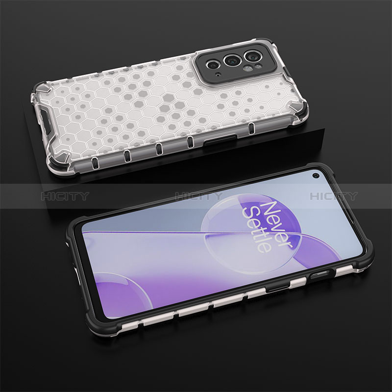 Custodia Silicone Trasparente Laterale 360 Gradi Cover AM2 per OnePlus 9RT 5G