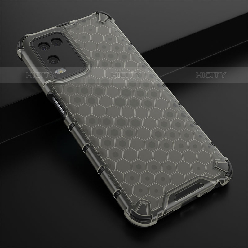 Custodia Silicone Trasparente Laterale 360 Gradi Cover AM2 per Oppo A54 4G Nero