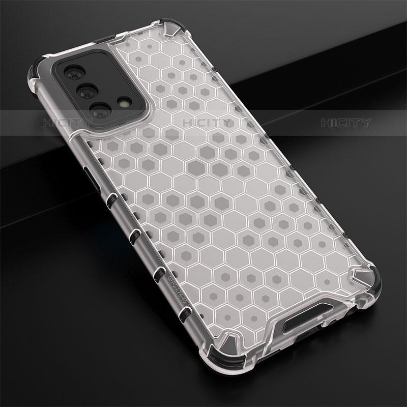 Custodia Silicone Trasparente Laterale 360 Gradi Cover AM2 per Oppo A74 4G Bianco