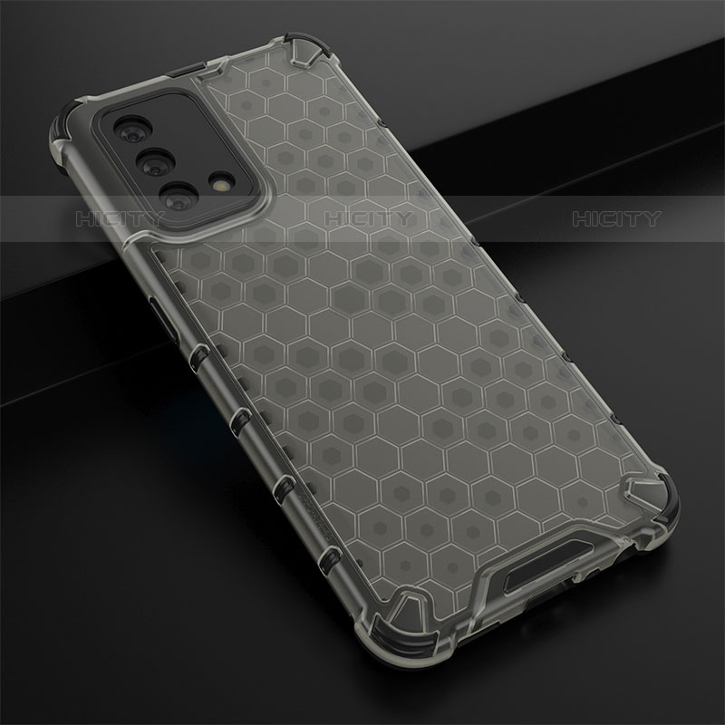 Custodia Silicone Trasparente Laterale 360 Gradi Cover AM2 per Oppo A74 4G Nero