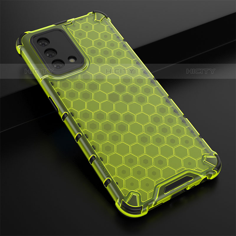 Custodia Silicone Trasparente Laterale 360 Gradi Cover AM2 per Oppo A74 4G Verde