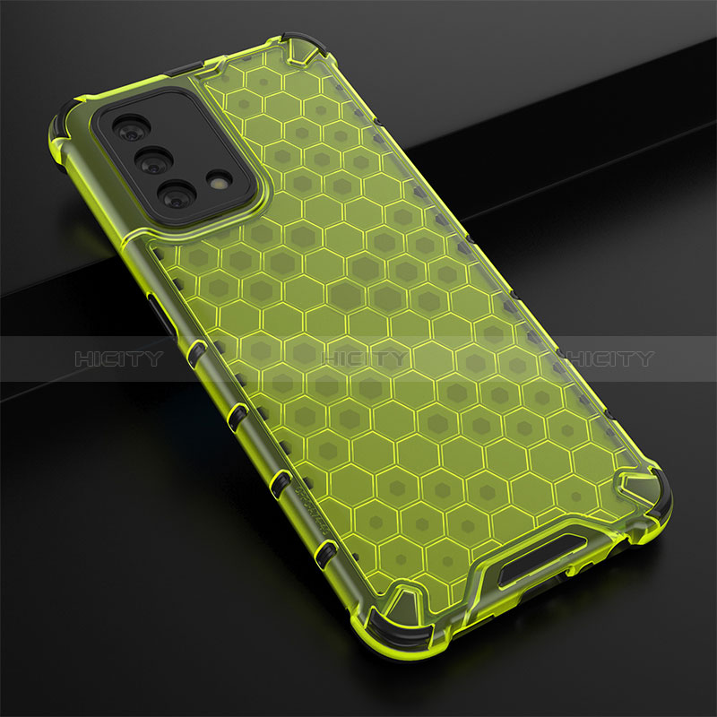 Custodia Silicone Trasparente Laterale 360 Gradi Cover AM2 per Oppo A95 4G Verde