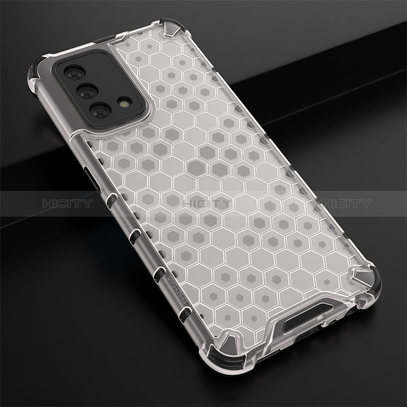 Custodia Silicone Trasparente Laterale 360 Gradi Cover AM2 per Oppo F19 Bianco