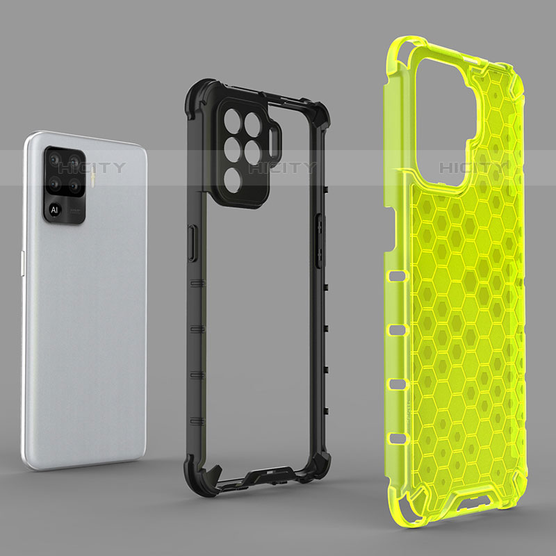 Custodia Silicone Trasparente Laterale 360 Gradi Cover AM2 per Oppo F19 Pro