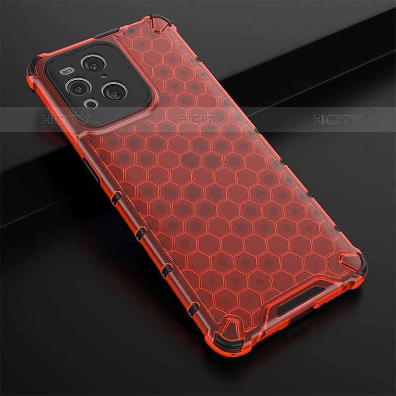 Custodia Silicone Trasparente Laterale 360 Gradi Cover AM2 per Oppo Find X3 Pro 5G