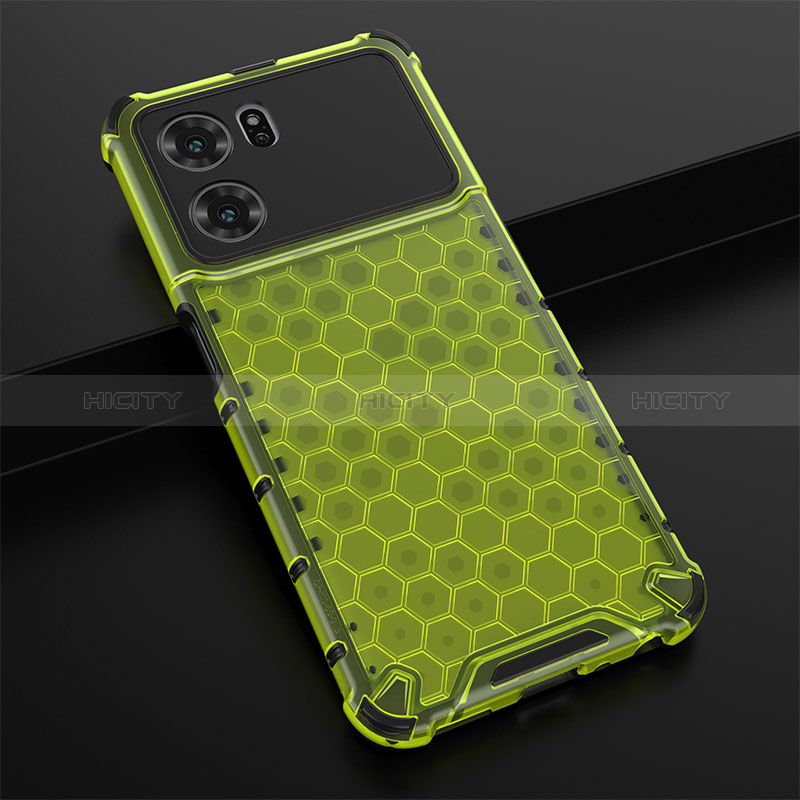 Custodia Silicone Trasparente Laterale 360 Gradi Cover AM2 per Oppo K10 5G Verde