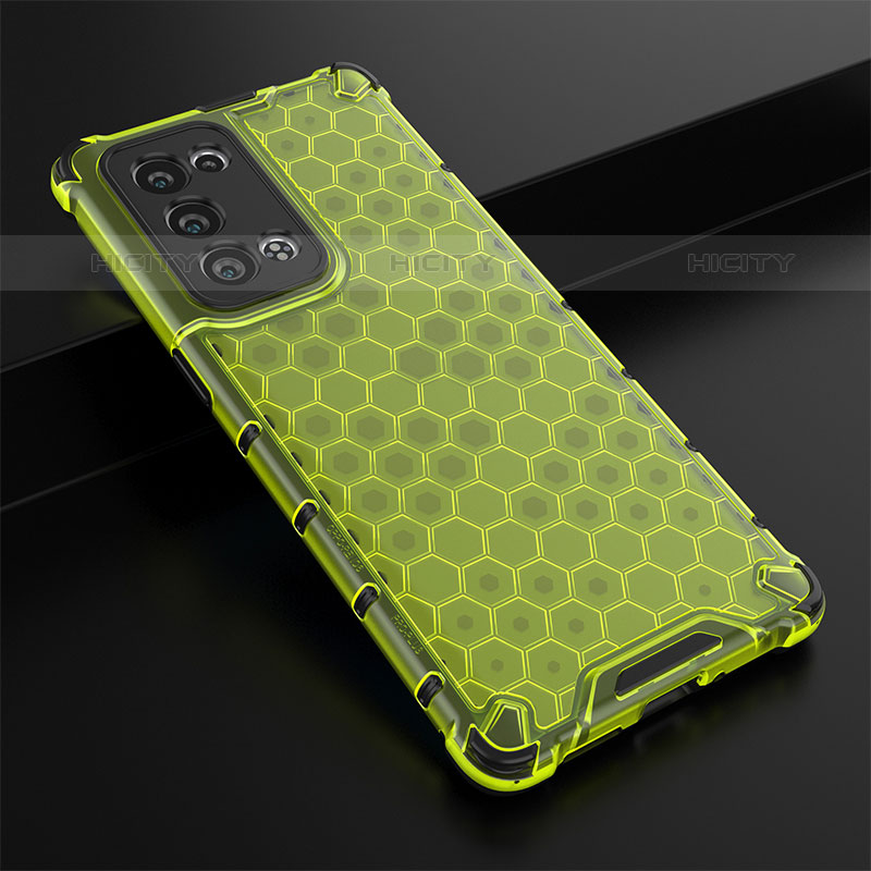 Custodia Silicone Trasparente Laterale 360 Gradi Cover AM2 per Oppo Reno6 Pro 5G