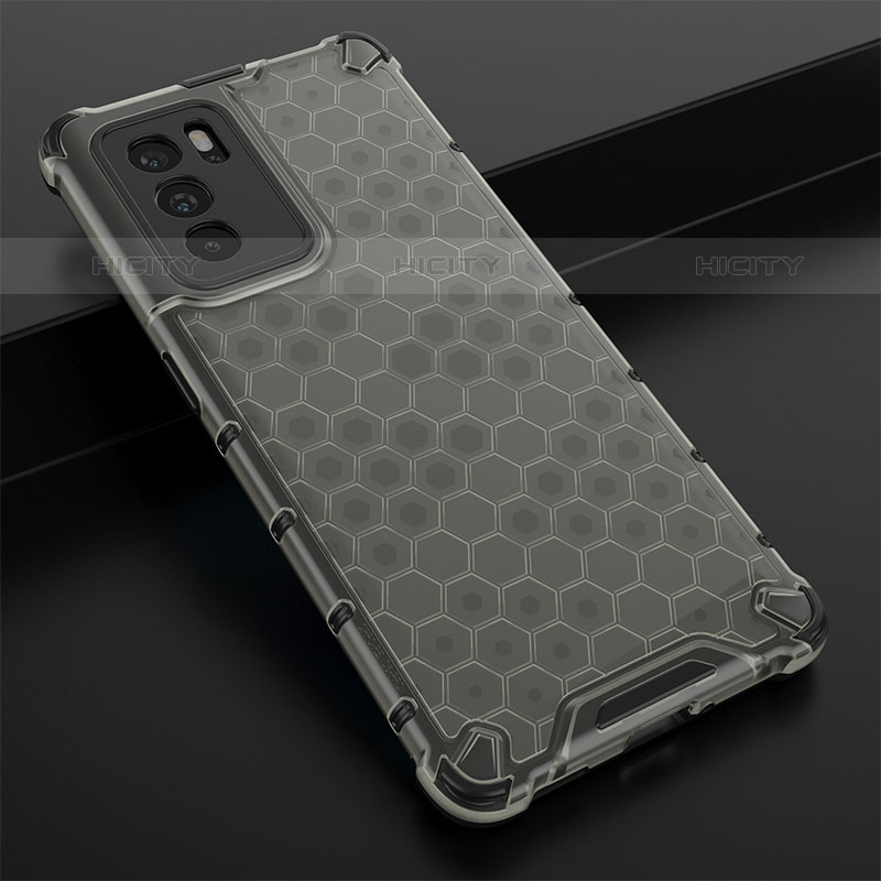 Custodia Silicone Trasparente Laterale 360 Gradi Cover AM2 per Oppo Reno6 Pro 5G India