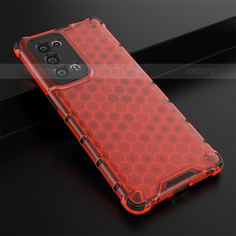 Custodia Silicone Trasparente Laterale 360 Gradi Cover AM2 per Oppo Reno6 Pro+ Plus 5G