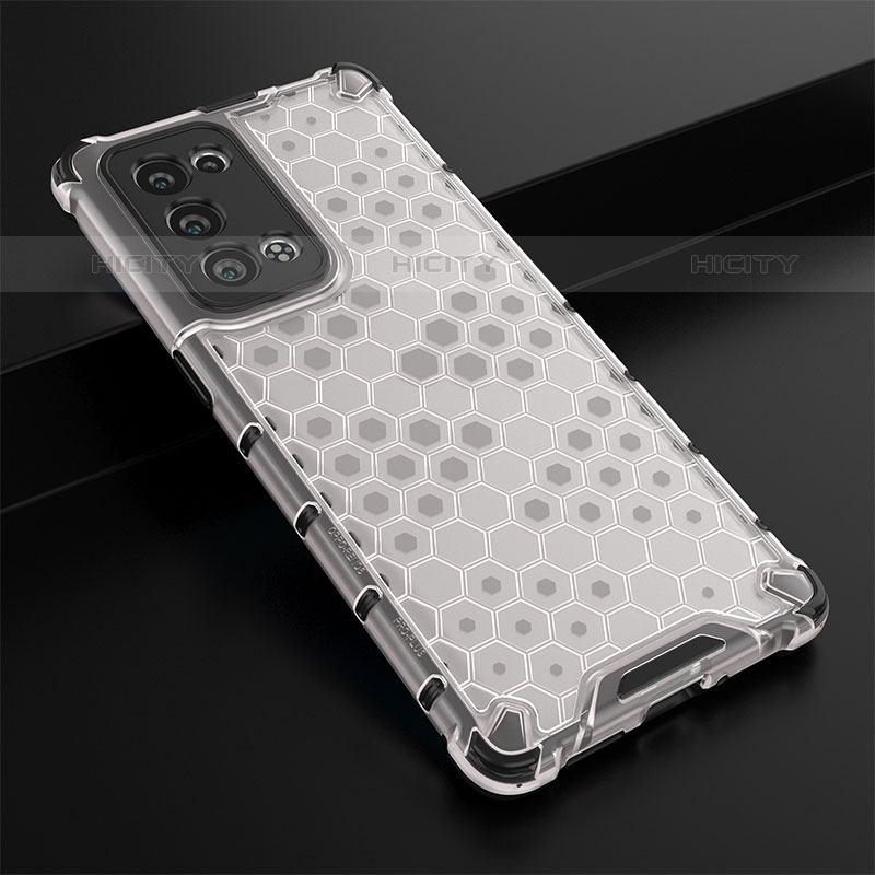 Custodia Silicone Trasparente Laterale 360 Gradi Cover AM2 per Oppo Reno6 Pro+ Plus 5G