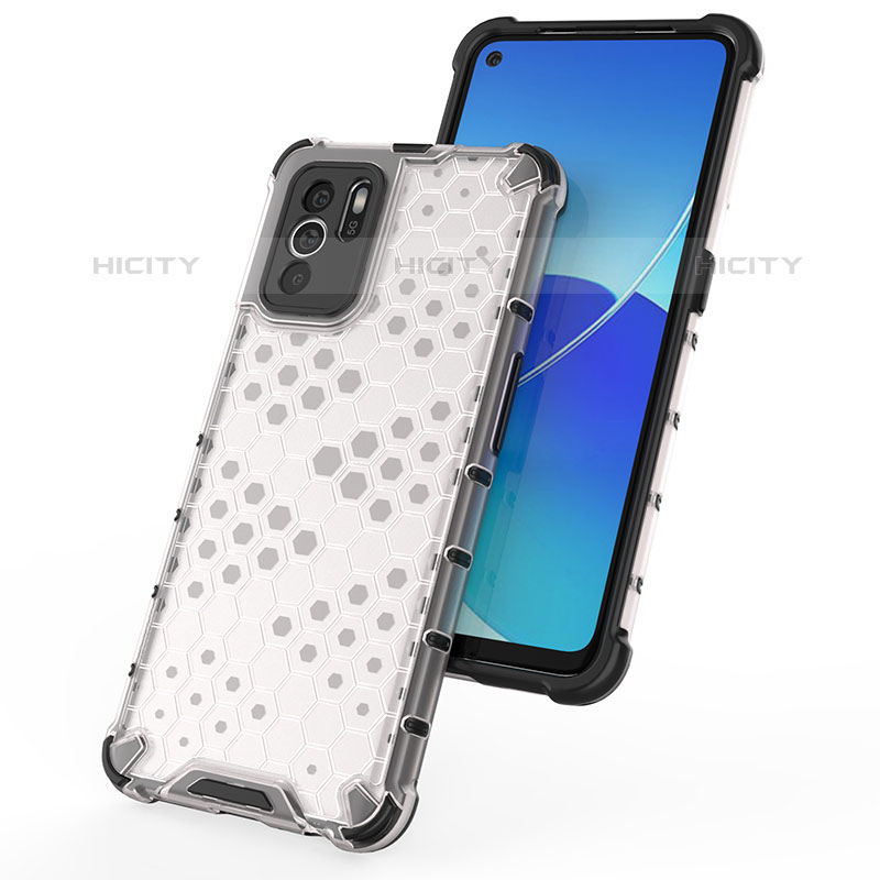 Custodia Silicone Trasparente Laterale 360 Gradi Cover AM2 per Oppo Reno6 Z 5G