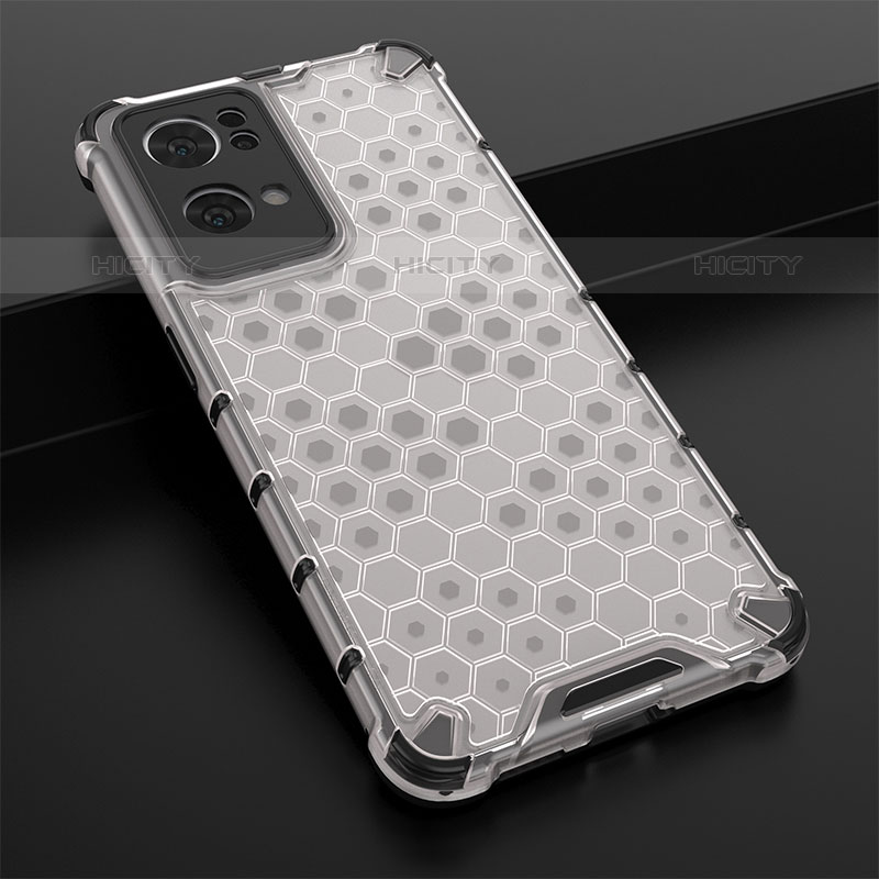 Custodia Silicone Trasparente Laterale 360 Gradi Cover AM2 per Oppo Reno7 Pro 5G Bianco