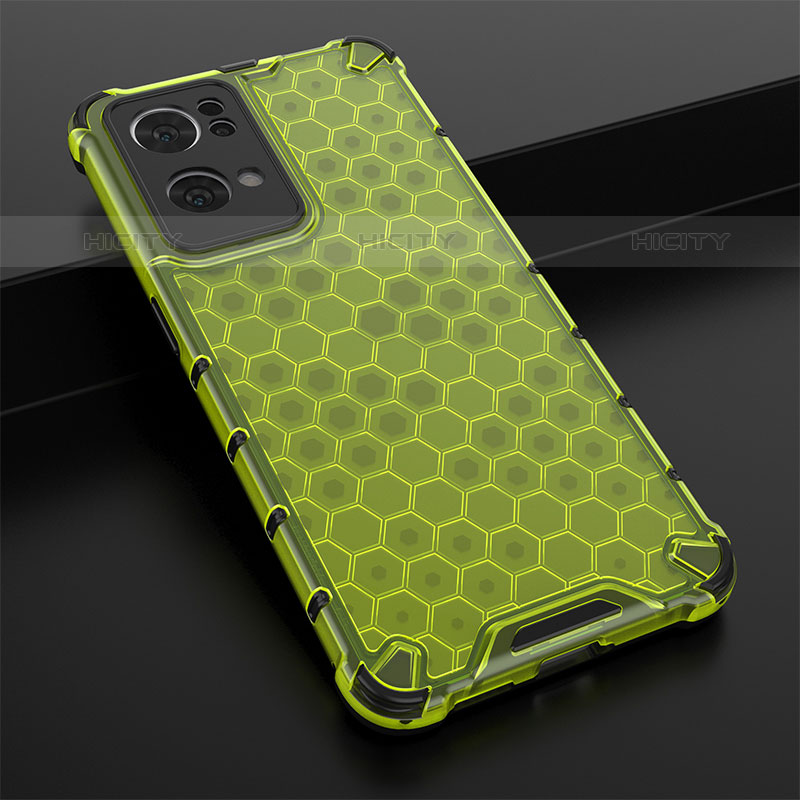 Custodia Silicone Trasparente Laterale 360 Gradi Cover AM2 per Oppo Reno7 Pro 5G Verde