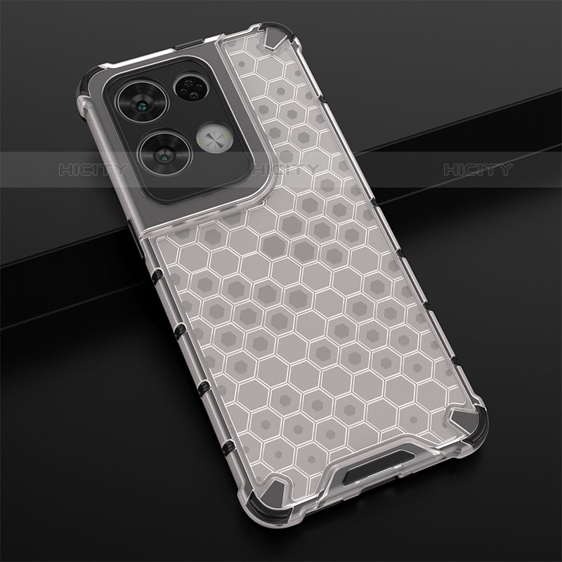 Custodia Silicone Trasparente Laterale 360 Gradi Cover AM2 per Oppo Reno8 Pro 5G