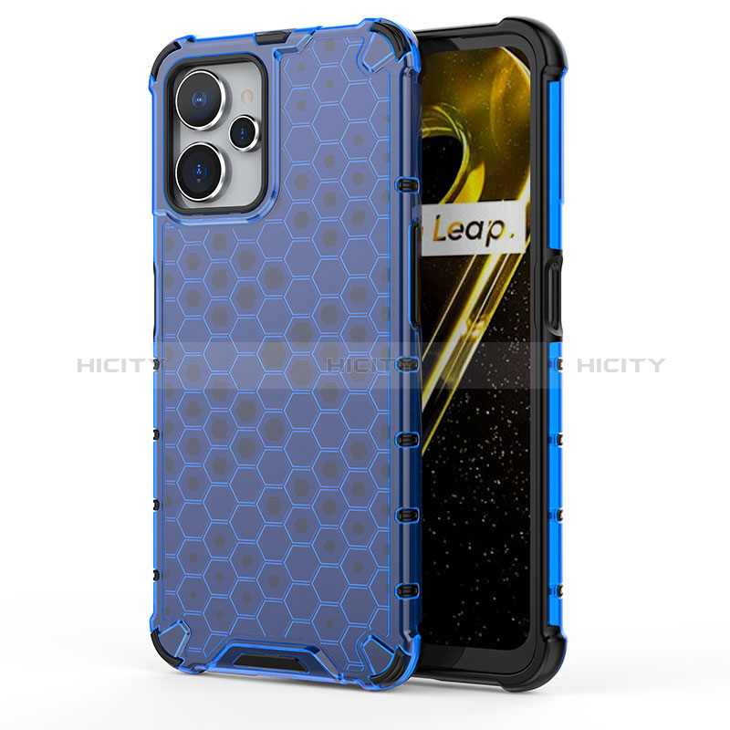 Custodia Silicone Trasparente Laterale 360 Gradi Cover AM2 per Realme 10T 5G Blu