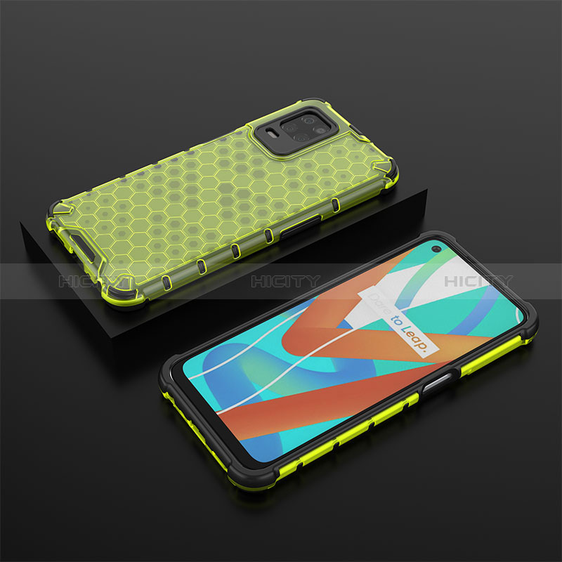 Custodia Silicone Trasparente Laterale 360 Gradi Cover AM2 per Realme 8 5G Verde