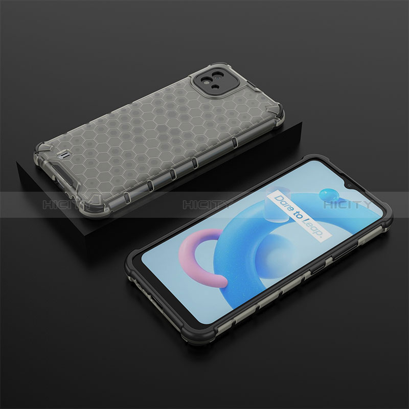 Custodia Silicone Trasparente Laterale 360 Gradi Cover AM2 per Realme C11 (2021) Nero