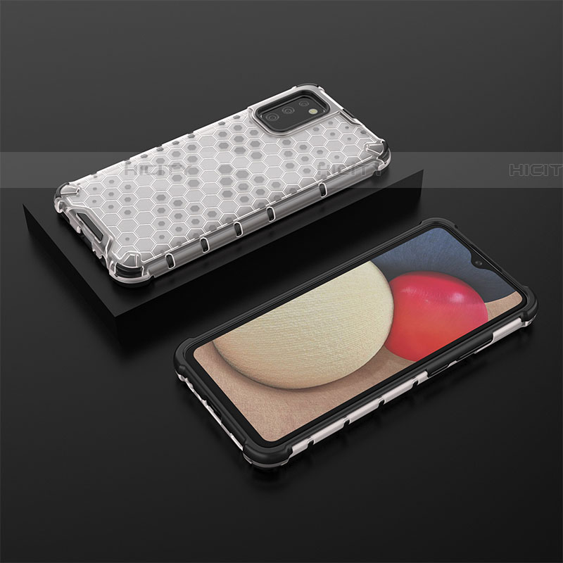 Custodia Silicone Trasparente Laterale 360 Gradi Cover AM2 per Samsung Galaxy A03s