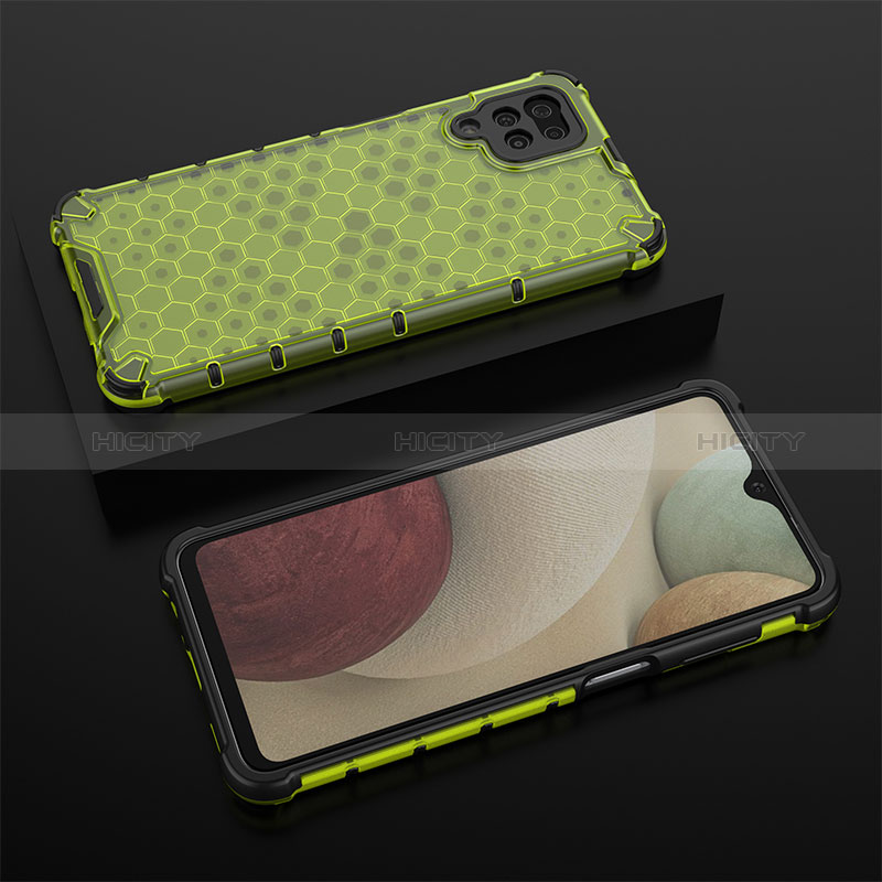 Custodia Silicone Trasparente Laterale 360 Gradi Cover AM2 per Samsung Galaxy A12 5G Verde