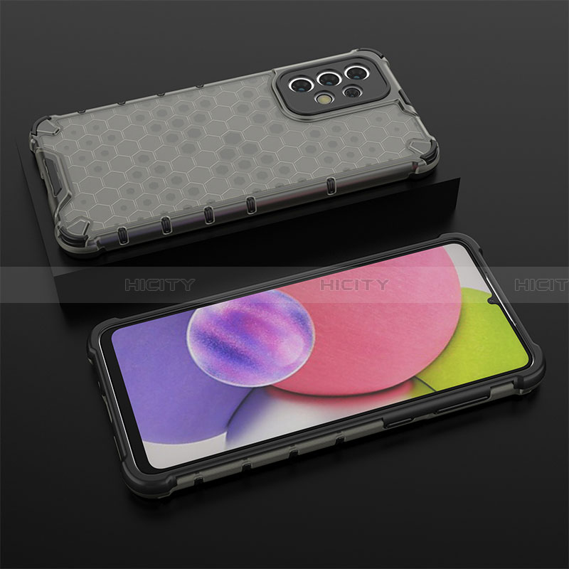 Custodia Silicone Trasparente Laterale 360 Gradi Cover AM2 per Samsung Galaxy A33 5G Nero