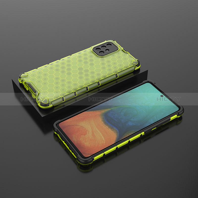 Custodia Silicone Trasparente Laterale 360 Gradi Cover AM2 per Samsung Galaxy A71 5G Verde